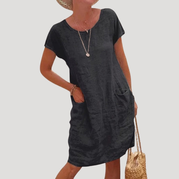 Annelotte | Dames Casual Midi-jurk Korte Mouwen Zomer