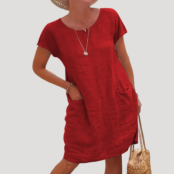 Annelotte | Dames Casual Midi-jurk Korte Mouwen Zomer
