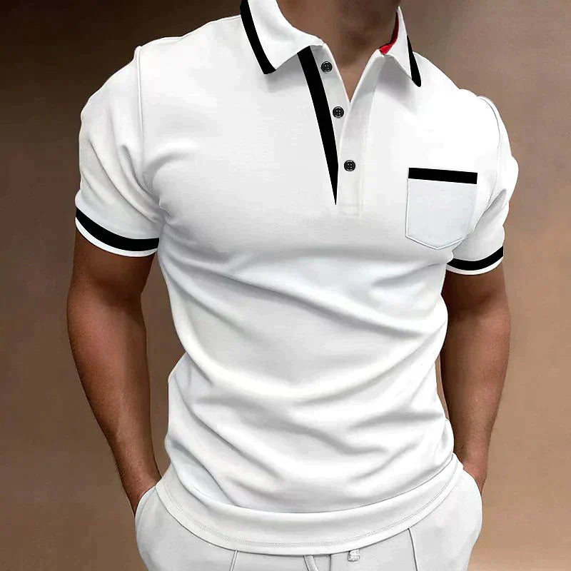 Bas | Heren Poloshirt Zomer Casual Slim-Fit Klassiek