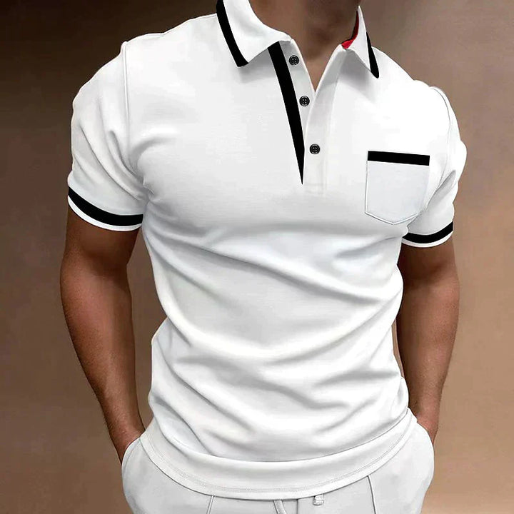Bas | Heren Poloshirt Zomer Casual Slim-Fit Klassiek