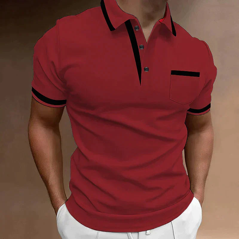Bas | Heren Poloshirt Zomer Casual Slim-Fit Klassiek