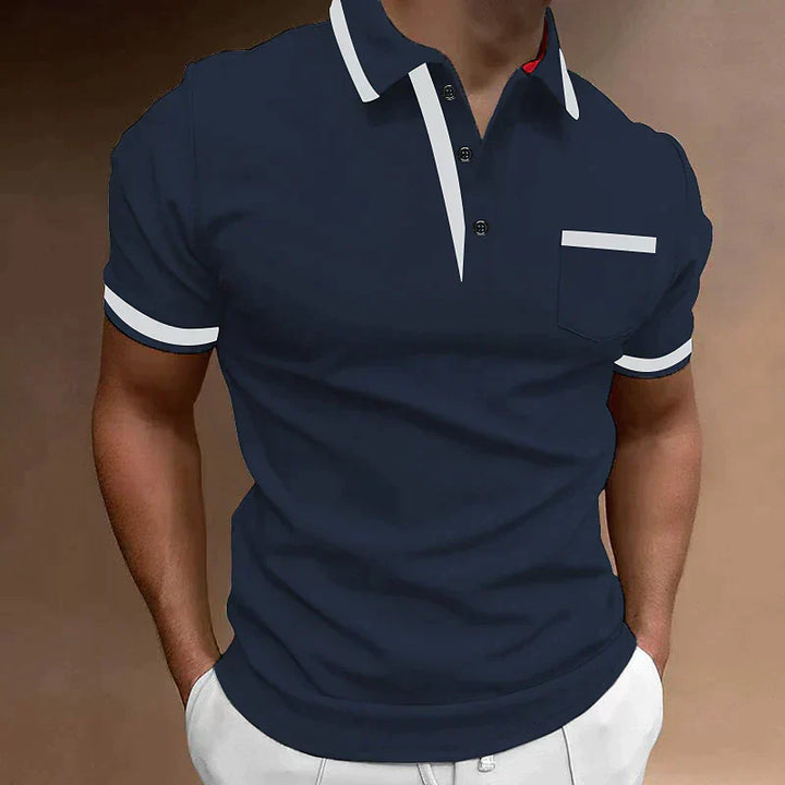 Bas | Heren Poloshirt Zomer Casual Slim-Fit Klassiek