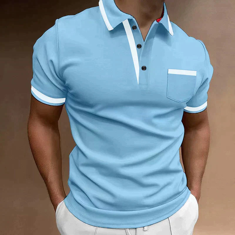 Bas | Heren Poloshirt Zomer Casual Slim-Fit Klassiek