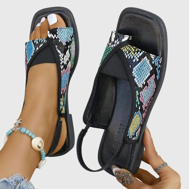 Fenna | Dames Orthopedische Kruisband Platform Sandalen