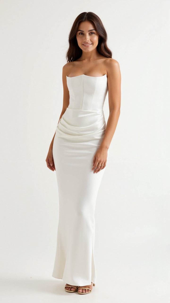 Fleur | Dames Kolom Maxi-jurk Bruiloft Gast Elegant