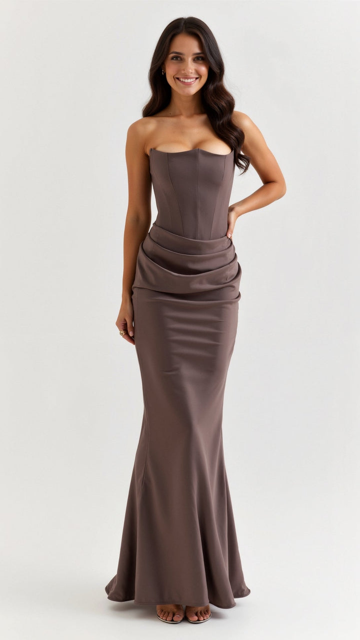 Fleur | Dames Kolom Maxi-jurk Bruiloft Gast Elegant