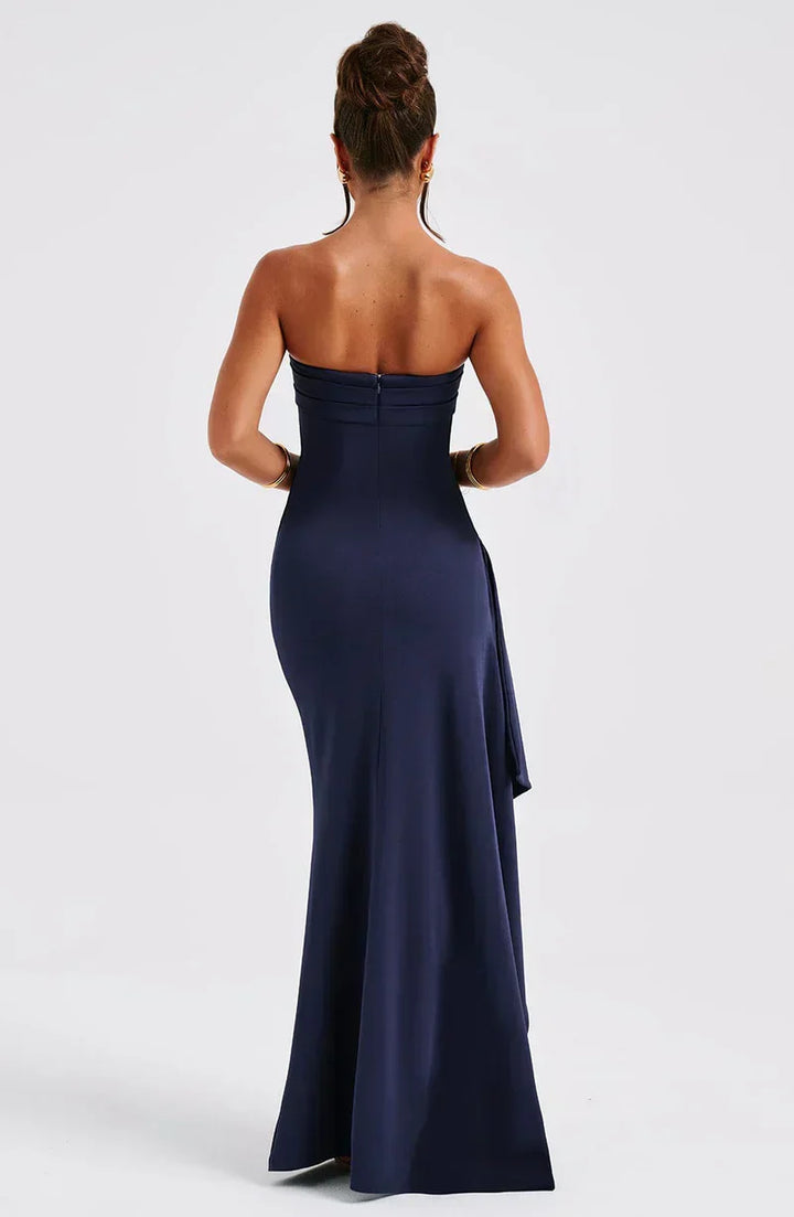 Florine | Dames Off-Shoulder Maxi-jurk met Gedraaid Detail