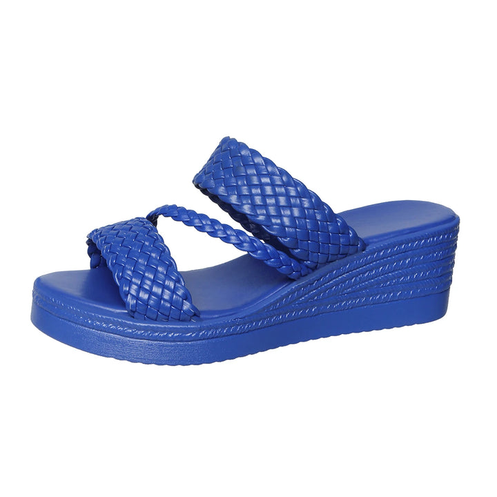 Ines | Dames Sleehakken Sandalen Platform Gevlochten Instapper Zomer