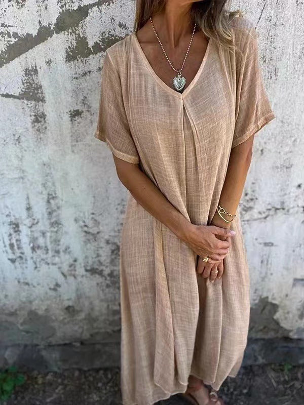 Isabel | Elegant Dames Midi Luchtige Zomerjurk