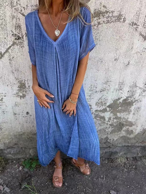 Isabel | Elegant Dames Midi Luchtige Zomerjurk
