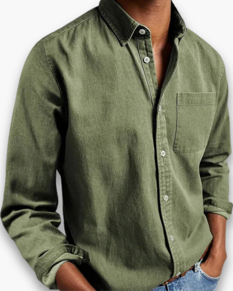 Joost | Heren Overhemd Klassiek Button-Down Lange Mouw Smart Casual