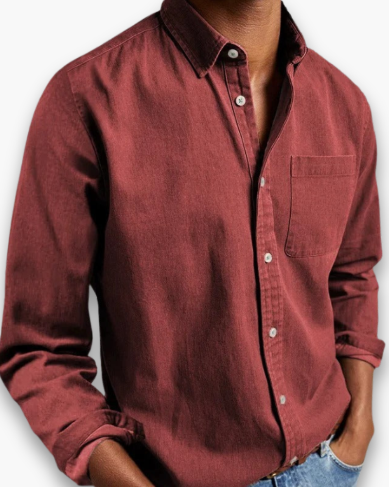 Joost | Heren Overhemd Klassiek Button-Down Lange Mouw Smart Casual