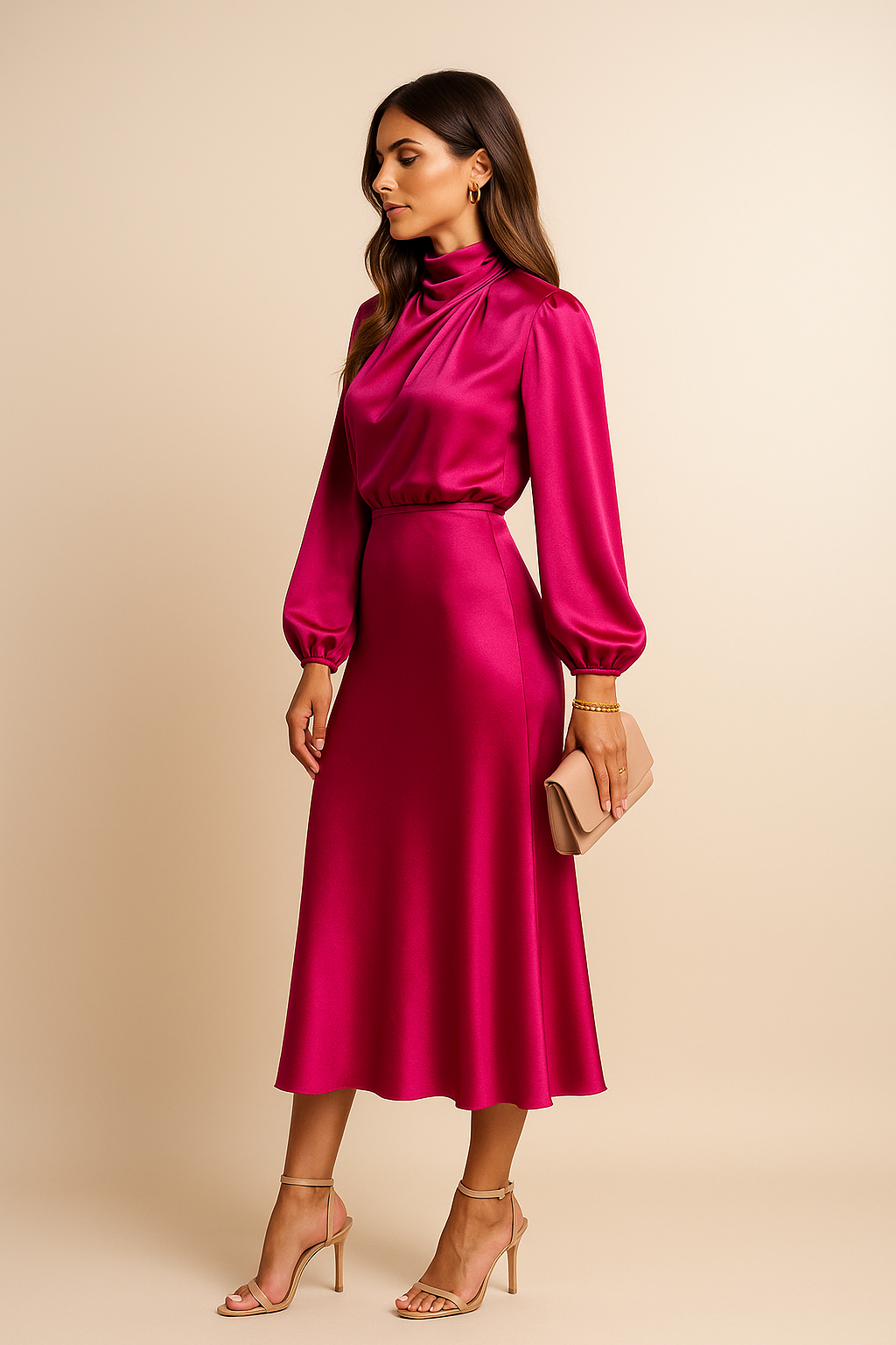 Kriz | Elegante Dames Midi Jurk