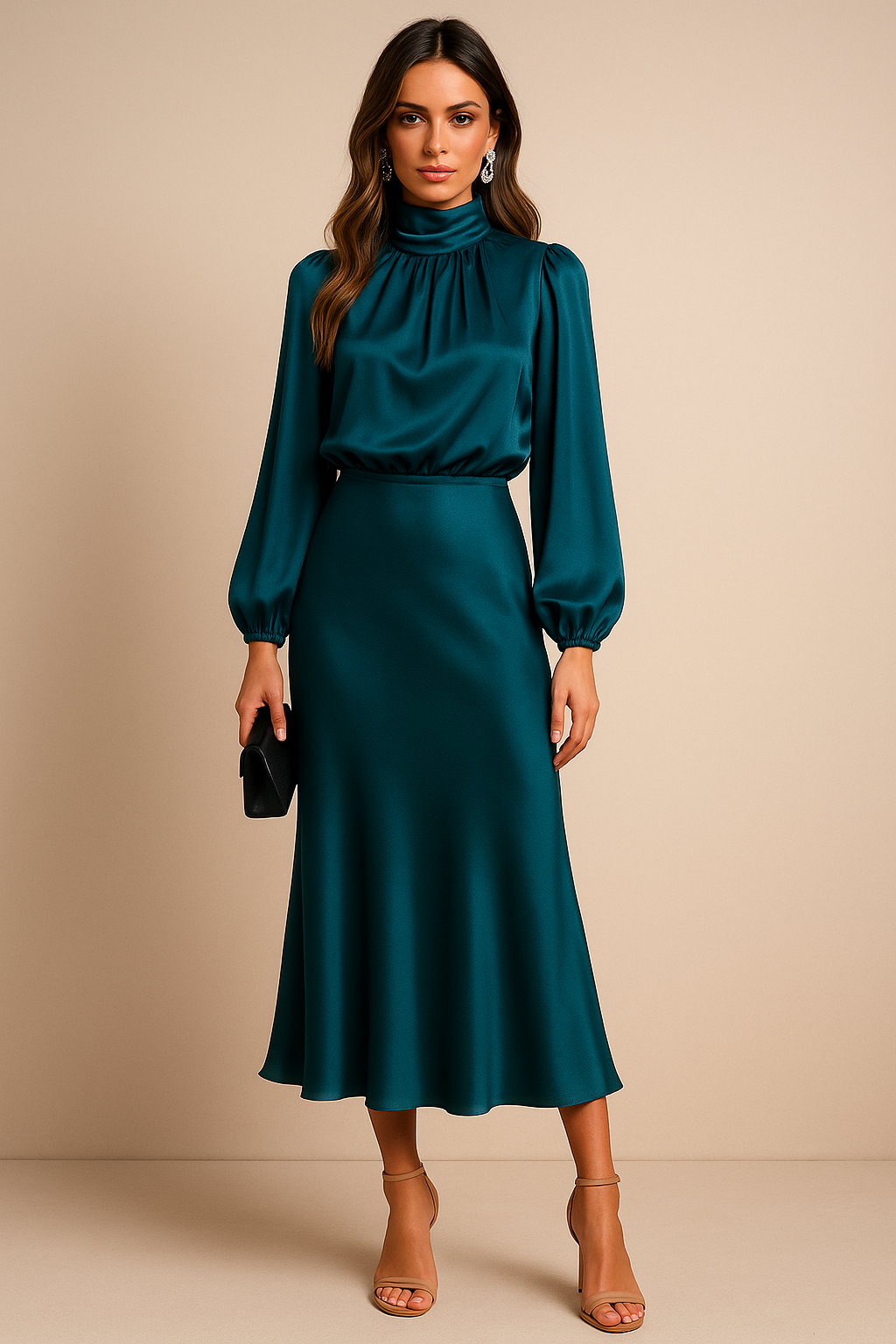 Kriz | Elegante Dames Midi Jurk