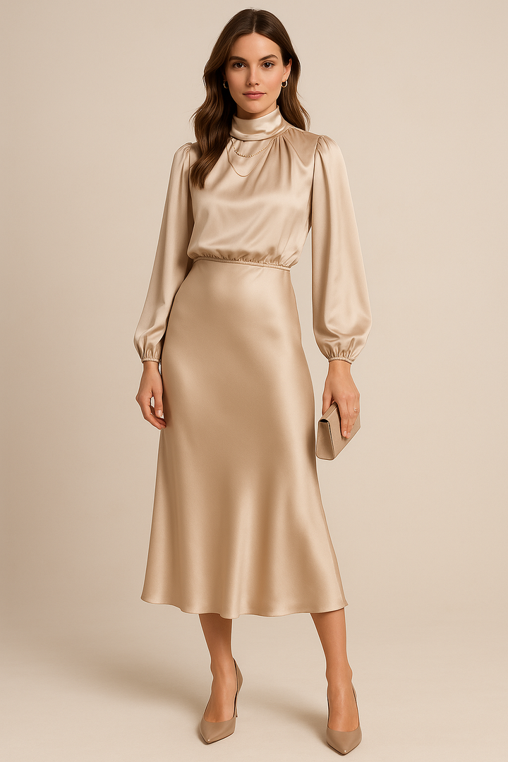 Kriz | Elegante Dames Midi Jurk