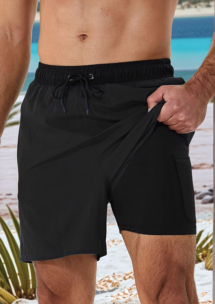 Lars | Heren Casual Trekkoord Stretch Zwembroek