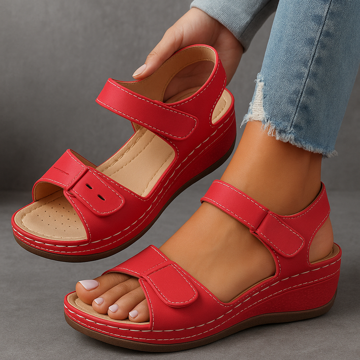 Lina | Dames Orthopedische Elegante Sleehak Sandalen