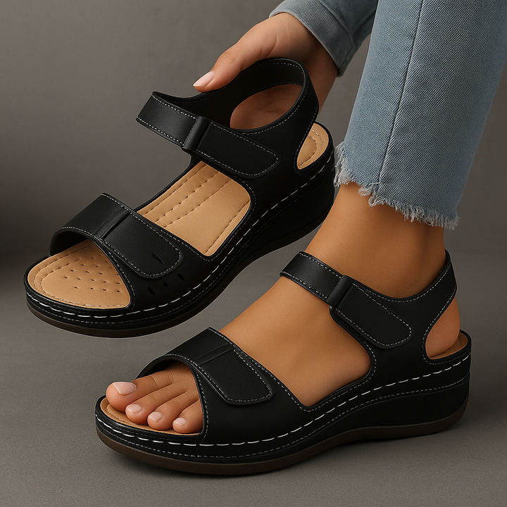 Lina | Dames Orthopedische Elegante Sleehak Sandalen