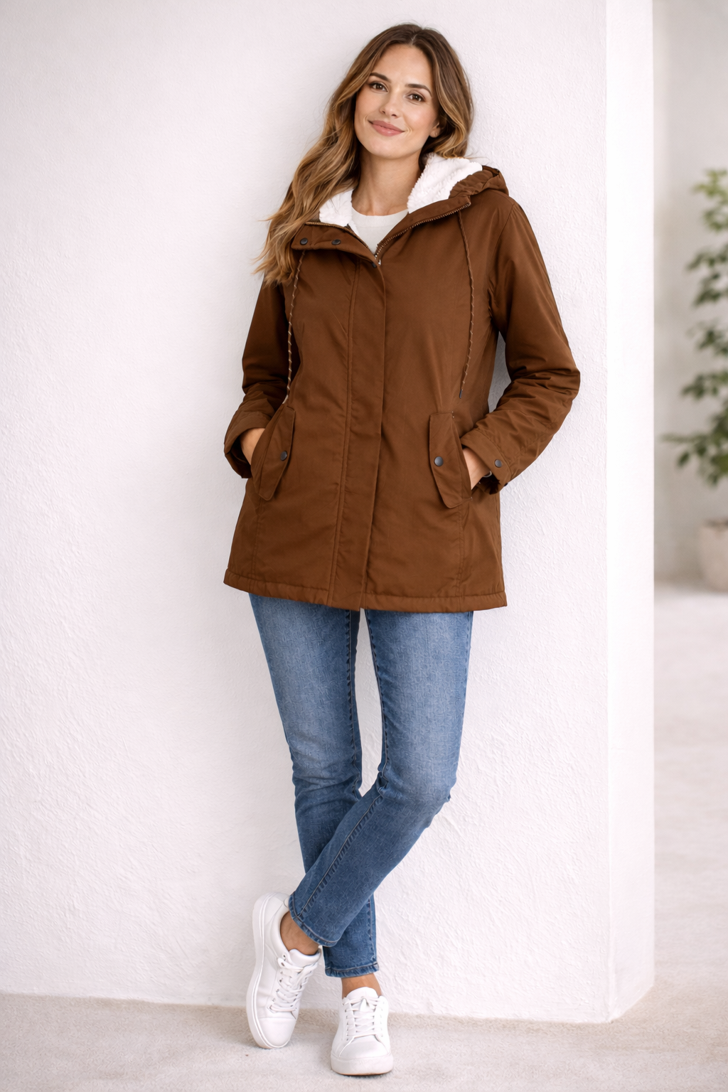 Noor | Dames Waterdichte Getailleerde Capuchon Winterjas