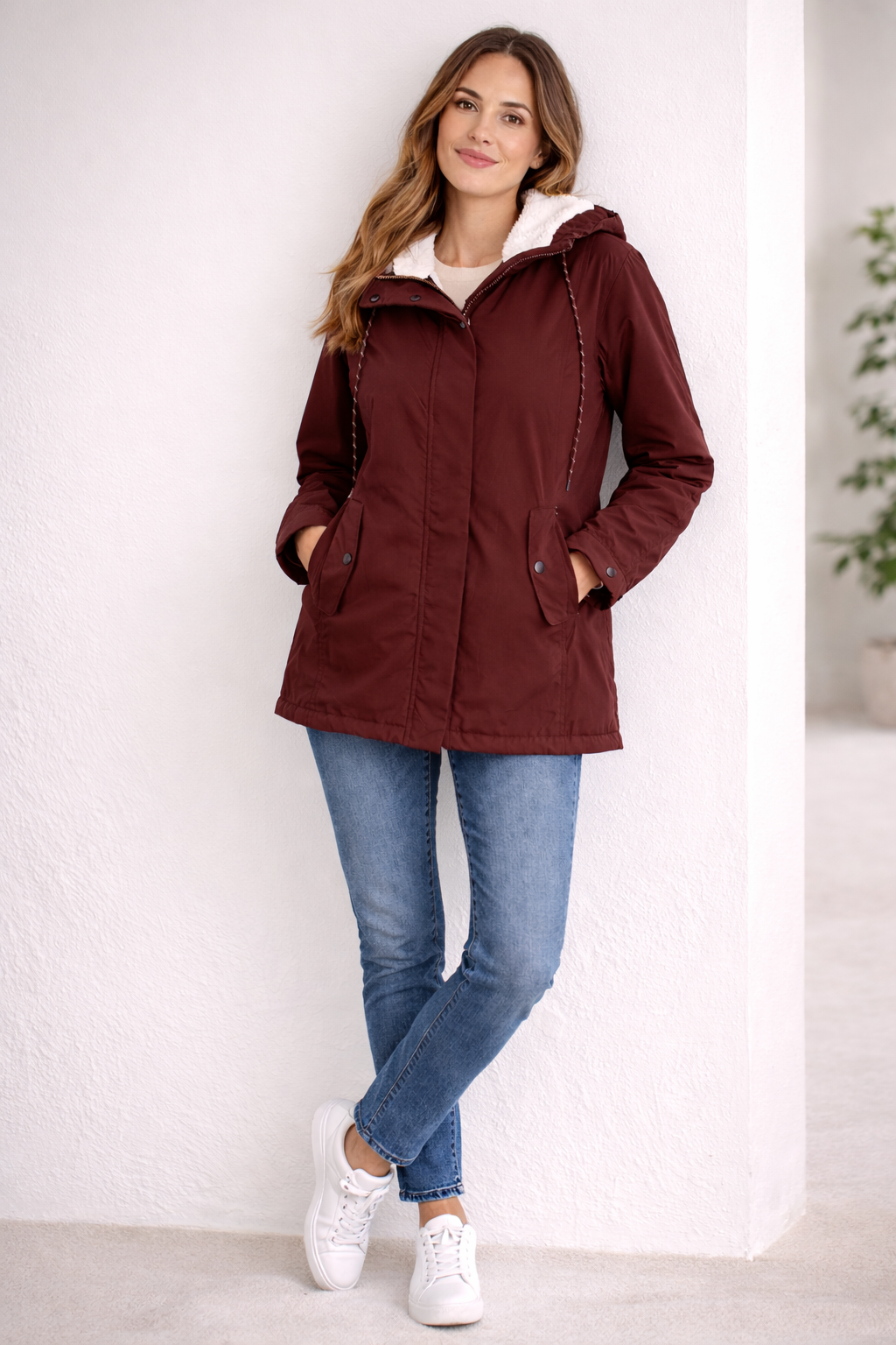 Noor | Dames Waterdichte Getailleerde Capuchon Winterjas