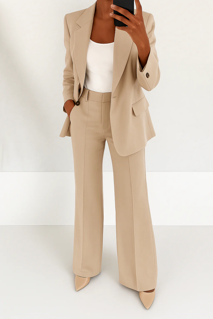 Nora | Dames Pak Co-ord Set Blazer Broek Getailleerd