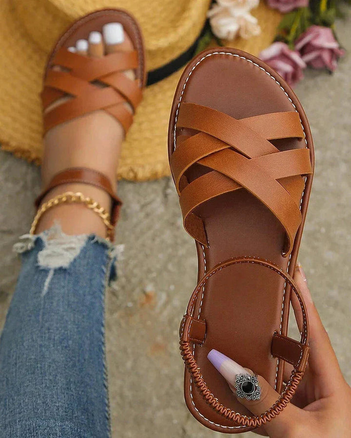Silvie | Dames Platte Zomer Sandalen