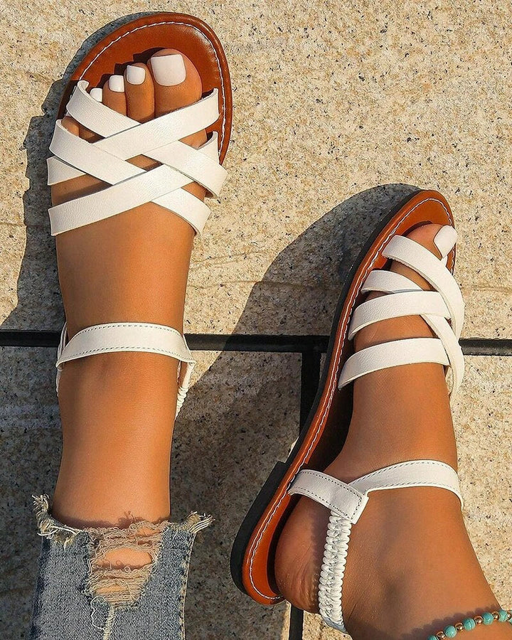 Silvie | Dames Platte Zomer Sandalen