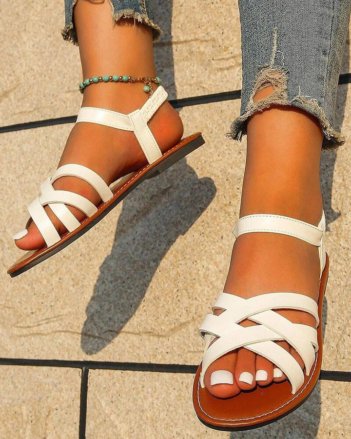 Silvie | Dames Platte Zomer Sandalen