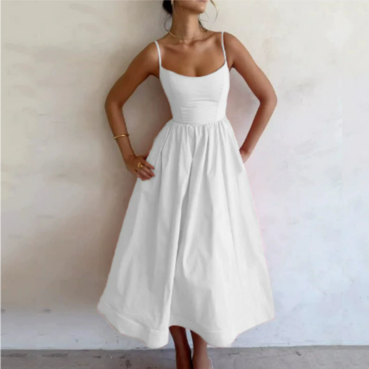 Sophie | Luchtige Dames Midi A-lijn Zomerjurk