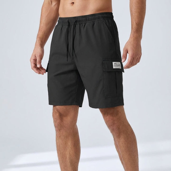 Sven | Heren Elastische-Taille Trekkoord Lichtgewicht Cargo Korte Broek
