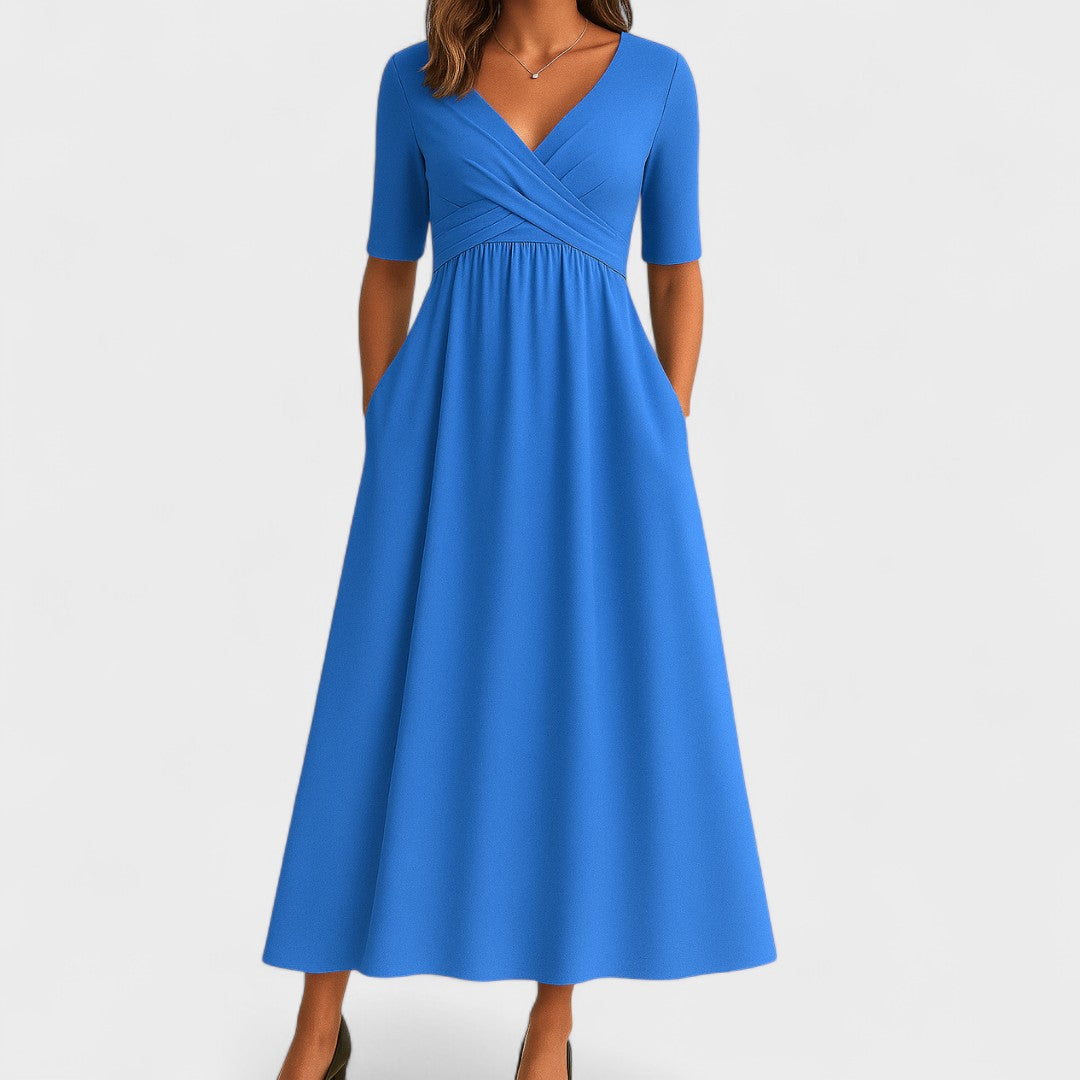 Thalassa | Elegante Dames Maxi A-lijn Zomerjurk