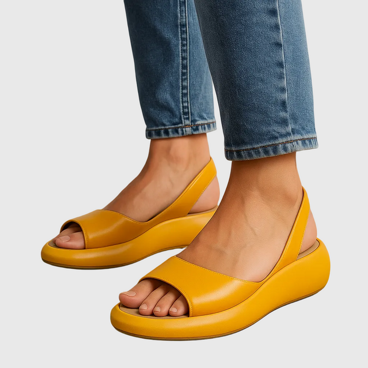 Vera | Dames Trendy Bubble-Platform Slingback Sandalen