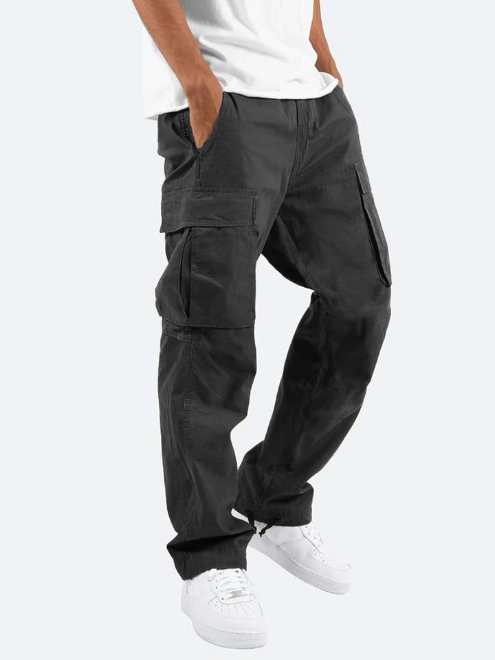 Zev | Relaxte Heren Cargo Broek Met Zakken