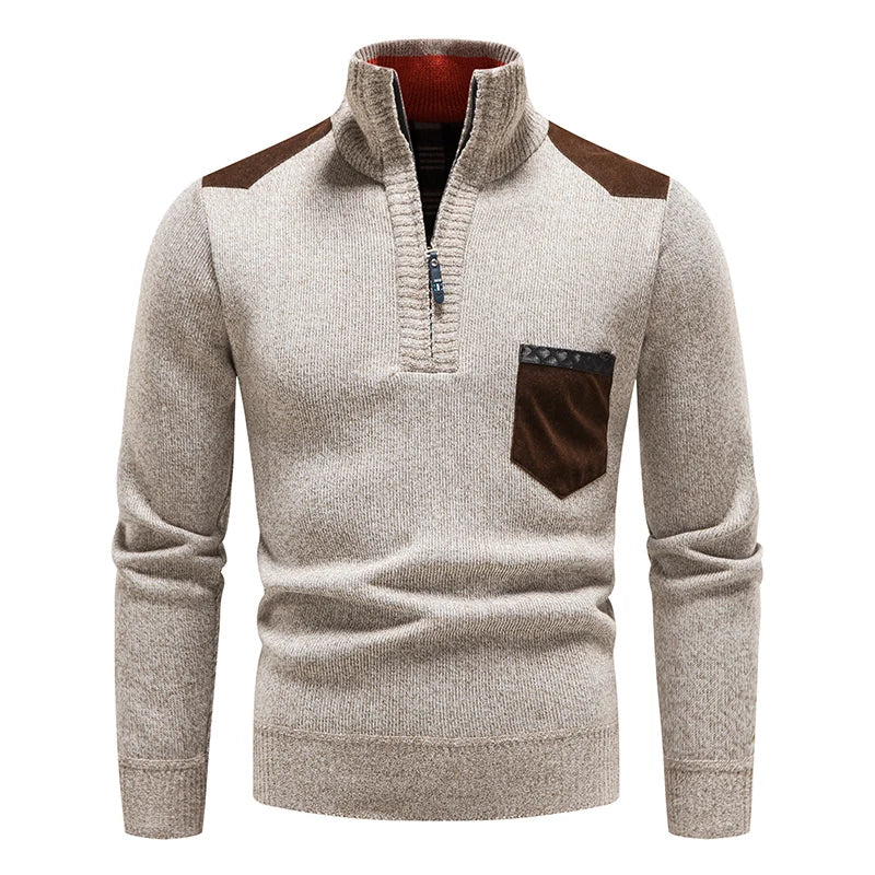 Laurent beige trui, herhaald vooraanzicht